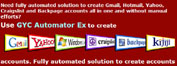 account creation, yahoo software,  login id password, kijiji software, craigslist software